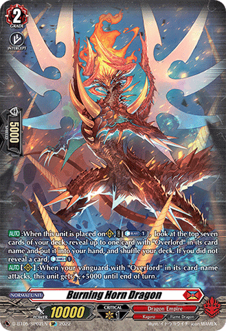 Burning Horn Dragon (SP) - D-BT05/SP02EN