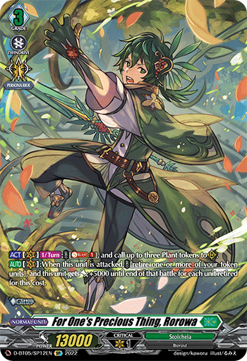 For One's Precious Thing, Rorowa (SP) - D-BT05/SP12EN
