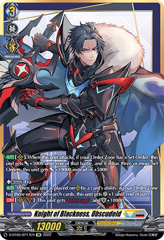 Knight of Blackness, Obscudeid (SP) - D-BT05/SP17EN