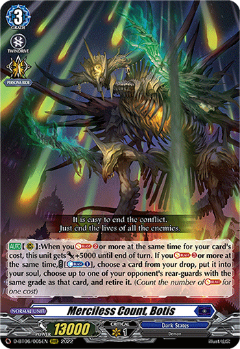 Merciless Count, Botis - D-BT06/005EN