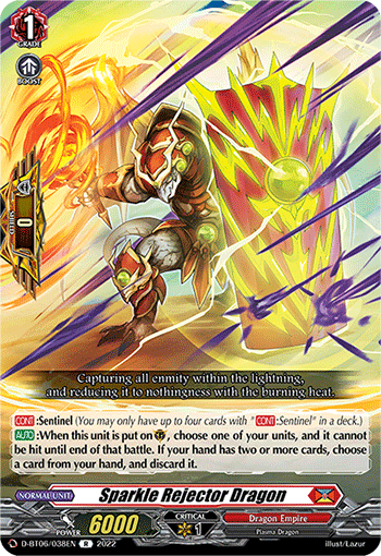 Sparkle Rejector Dragon - D-BT06/038EN