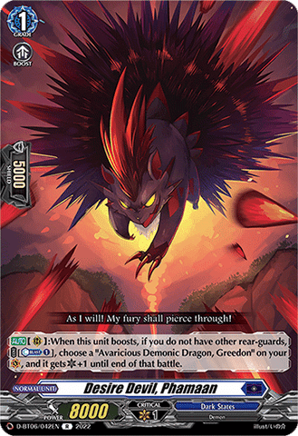 Desire Devil, Phamaan - D-BT06/042EN