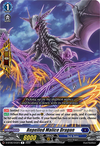 Repelled Malice Dragon - D-BT06/043EN