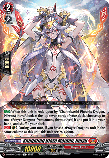 Snuggling Blaze Maiden, Reiyu - D-BT06/059EN