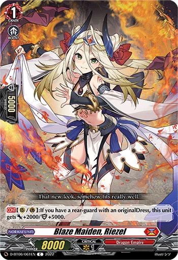 Blaze Maiden, Riezel - D-BT06/061EN