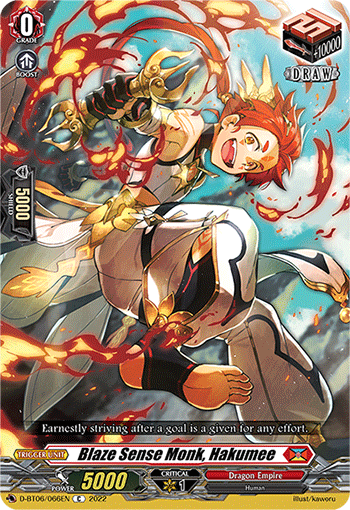 Blaze Sense Monk, Hakumee - D-BT06/066EN