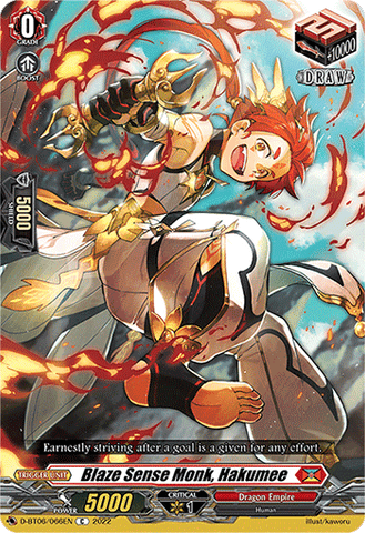 Blaze Sense Monk, Hakumee - D-BT06/066EN