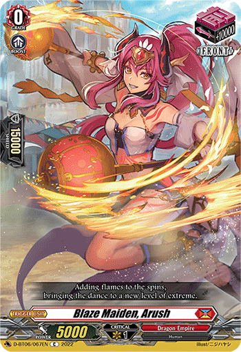 Blaze Maiden, Arush - D-BT06/067EN