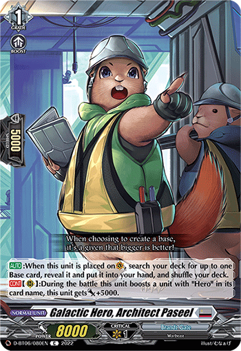 Galactic Hero, Architect Paseel - D-BT06/080EN