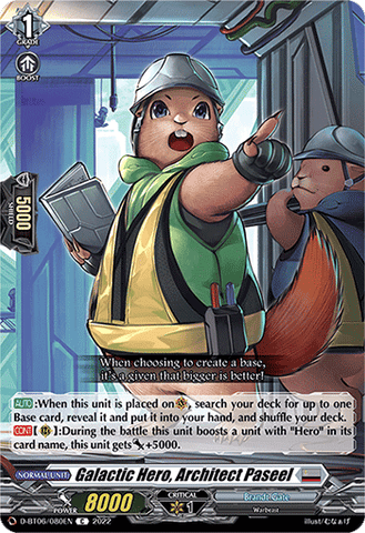 Galactic Hero, Architect Paseel - D-BT06/080EN