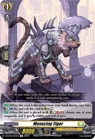 Menacing Tiger - D-BT06/091EN