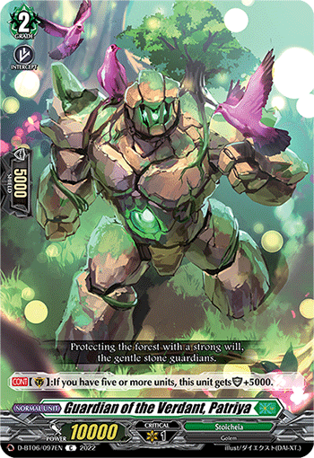 Guardian of the Verdant, Patriya - D-BT06/097EN