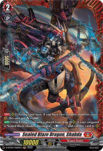Sealed Blaze Dragon, Shabda (FR) - D-BT06/FR02EN