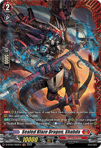 Sealed Blaze Dragon, Shabda (FR) - D-BT06/FR02EN