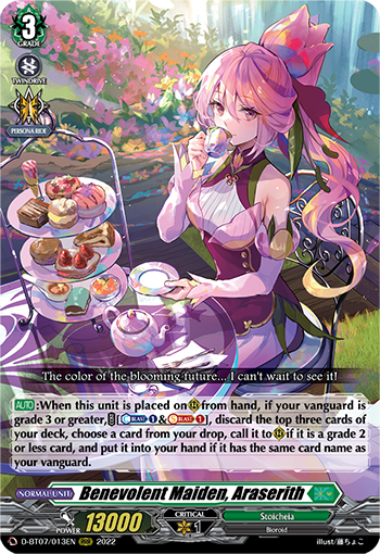 Benevolent Maiden, Araserith - D-BT07/013EN