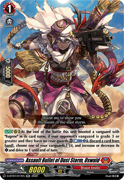 Assault Bullet of Dust Storm, Oswald - D-BT07/017EN