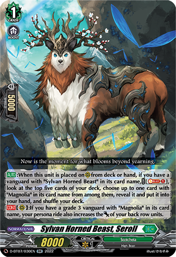 Sylvan Horned Beast, Seroll - D-BT07/030EN