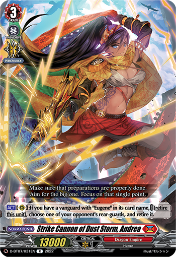 Strike Cannon of Dust Storm, Andrea - D-BT07/031EN
