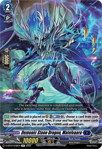 Demonic Stone Dragon, Matelvaara - D-BT07/038EN
