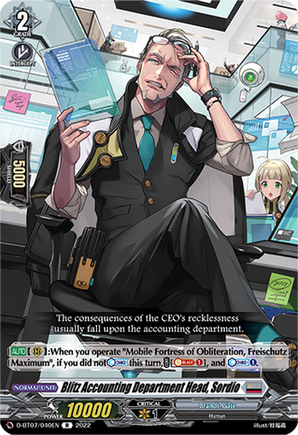 Blitz Accounting Department Head, Sordio - D-BT07/040EN