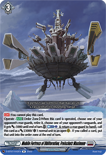 Mobile Fortress of Obliteration, Freischutz Maximum - D-BT07/042EN
