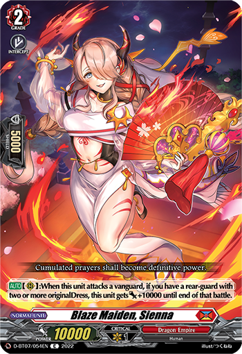 Blaze Maiden, Sienna - D-BT07/054EN