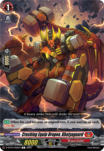 Crushing Equip Dragon, Khatyaguard - D-BT07/056EN
