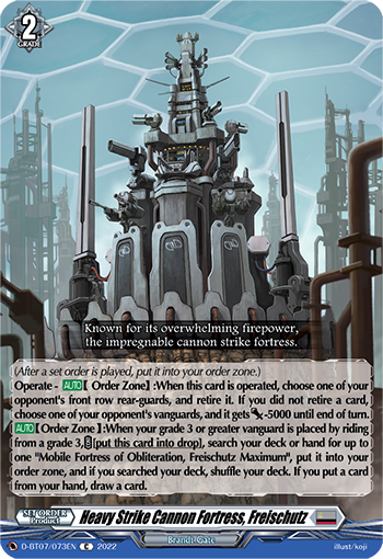 Heavy Strike Cannon Fortress, Freischutz - D-BT07/073EN