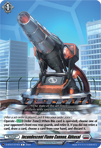 Incandescent Flame Cannon, Abhasal - D-BT07/074EN