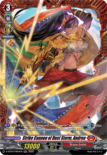 Strike Cannon of Dust Storm, Andrea (FR) - D-BT07/FR04EN
