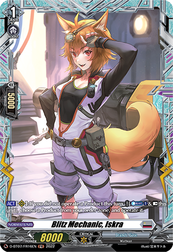 Blitz Mechanic, Iskra (FR) - D-BT07/FR16EN
