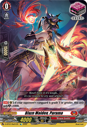 Blaze Maiden, Parama (Re) - D-BT07/Re01EN