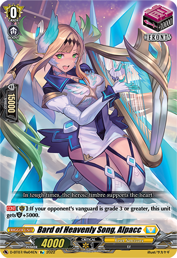 Bard of Heavenly Song, Alpacc (Re) - D-BT07/Re04EN