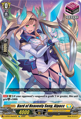 Bard of Heavenly Song, Alpacc (Re) - D-BT07/Re04EN