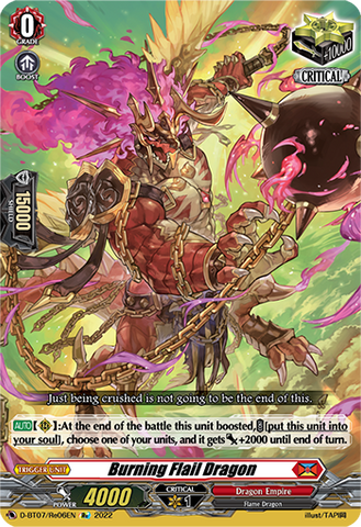 Burning Flail Dragon (Re) - D-BT07/Re06EN