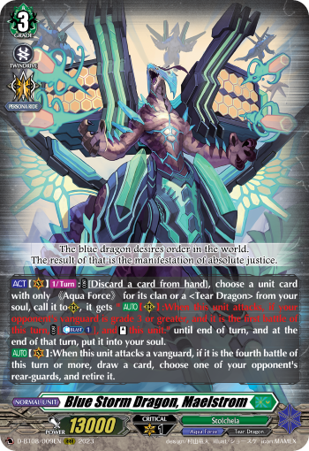 Blue Storm Dragon, Maelstrom - D-BT08/009EN