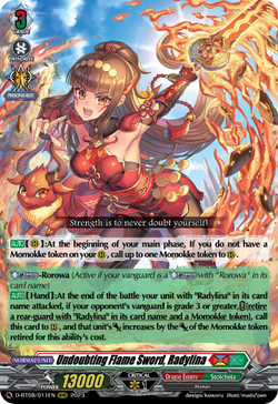 Undoubting Flame Sword, Radylina - D-BT08/011EN