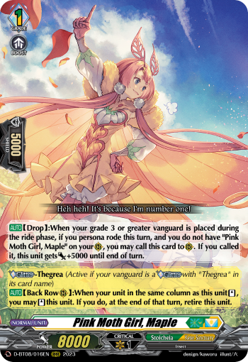 Pink Moth Girl, Maple - D-BT08/016EN