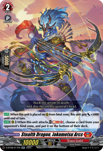 Stealth Dragon, Jakumetsu Arcs - D-BT08/017EN