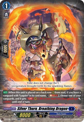 Silver Thorn, Breathing Dragon - D-BT08/020EN