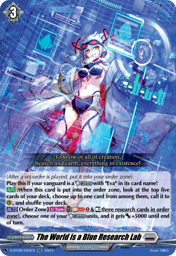 The World is a Blue Research Lab - D-BT08/025EN