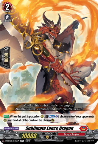 Sublimate Lance Dragon - D-BT08/035EN