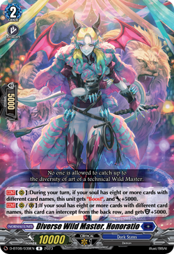 Diverse Wild Master, Honoratio - D-BT08/039EN
