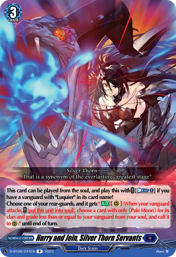 Hurry and Join, Silver Thorn Servants - D-BT08/041EN