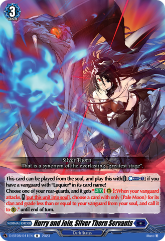 Hurry and Join, Silver Thorn Servants - D-BT08/041EN