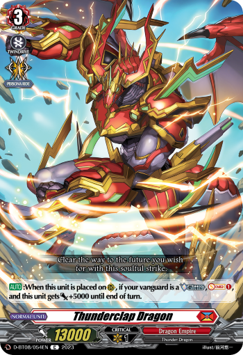 Thunderclap Dragon - D-BT08/054EN