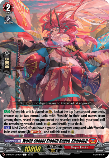 World-shaper Stealth Rogue, Shojodoji - D-BT08/055EN