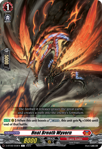 Heat Breath Wyvern - D-BT08/059EN