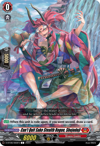 Can't Quit Sake Stealth Rogue, Shojodoji - D-BT08/060EN