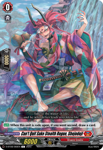 Can't Quit Sake Stealth Rogue, Shojodoji - D-BT08/060EN